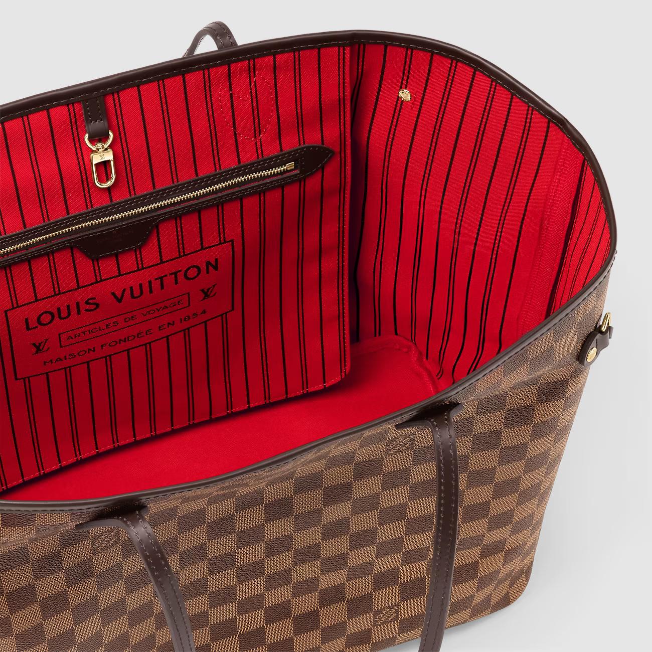 Túi Louis Vuitton Neverfull GM Nữ Damier Ebene Canvas